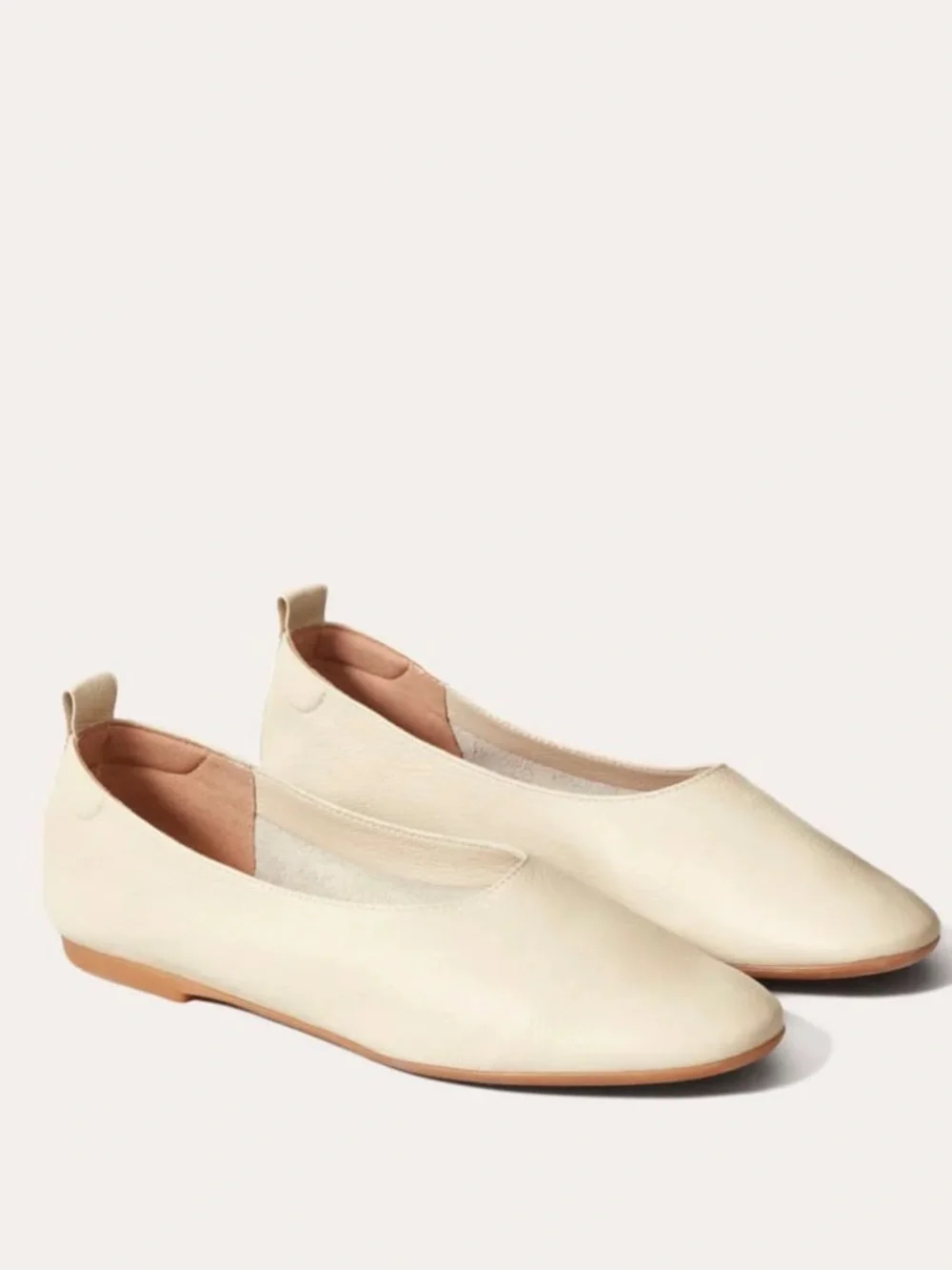 Everlane The Day Glove cream Leather Ballet Flats women’s Sz 6.5 - Picture 1 of 7